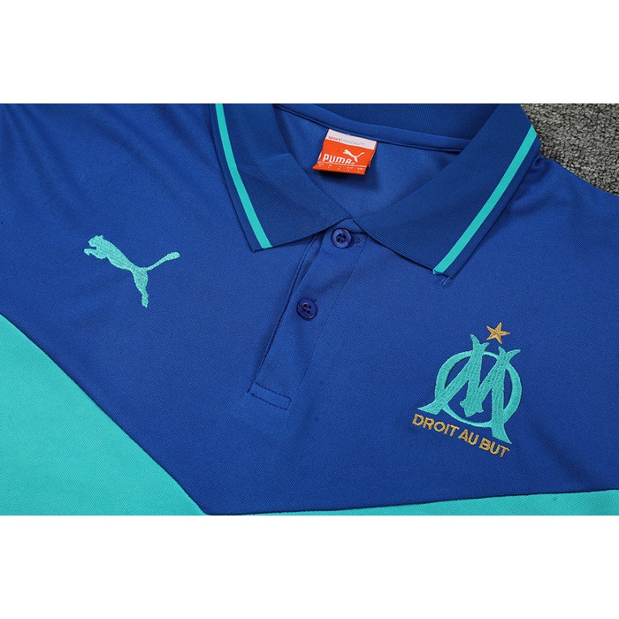 Camiseta Polo del Olympique Marsella 22-23 Azul y Verde - Haga un click en la imagen para cerrar
